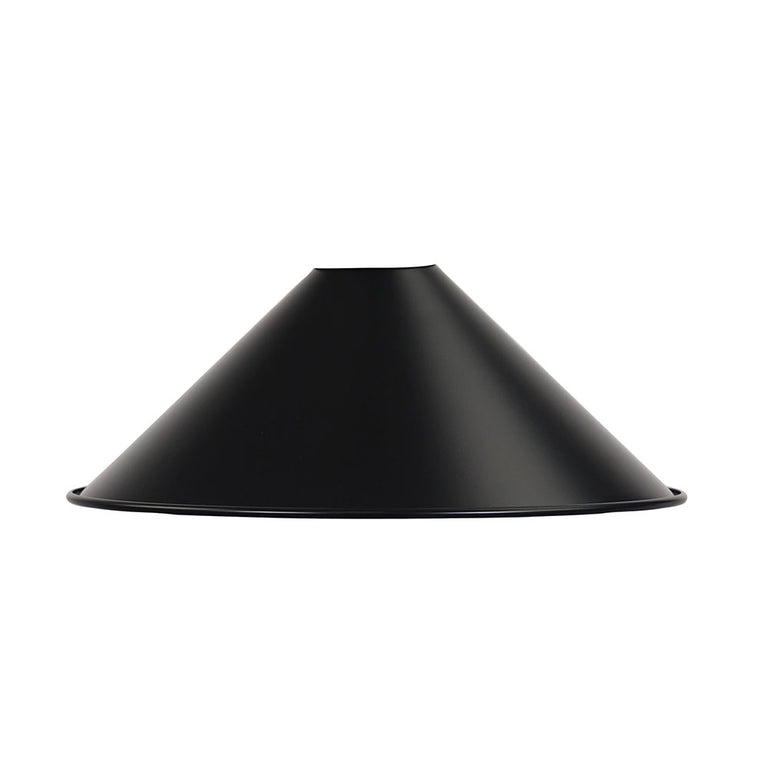 Victoriana 12" Industrial Metal Shade Matt Black - OL2270/30BK