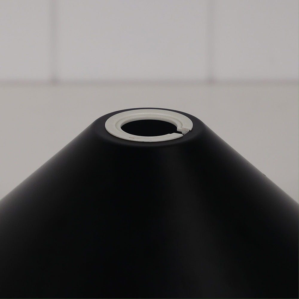 Victoriana 12" Industrial Metal Shade Matt Black - OL2270/30BK