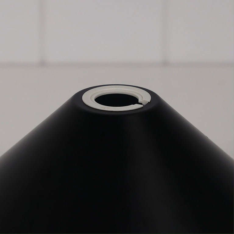 Victoriana 12" Industrial Metal Shade Matt Black - OL2270/30BK