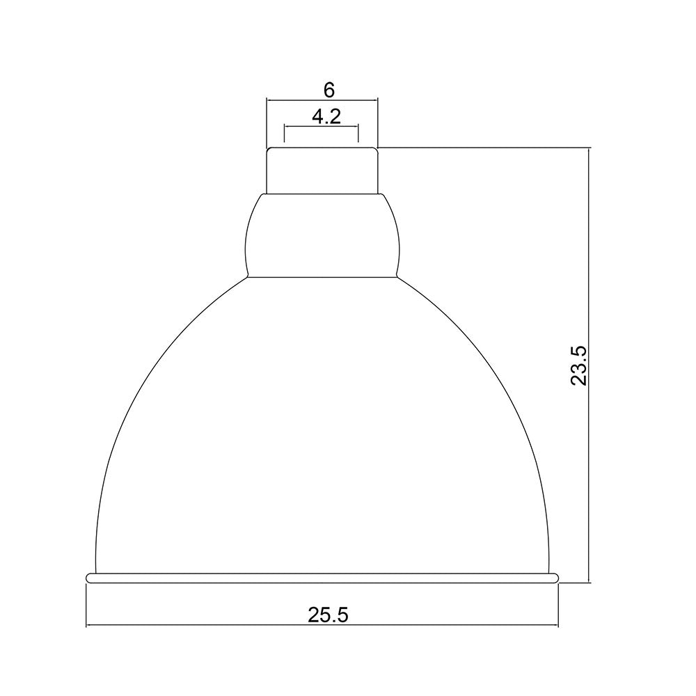 Dawson.25 Barn Style 10" Metal Shade White - OL2285/25WH