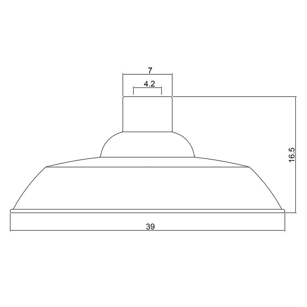 Slater.38 Industrial Metal Shade Copper - OL2298/38CO