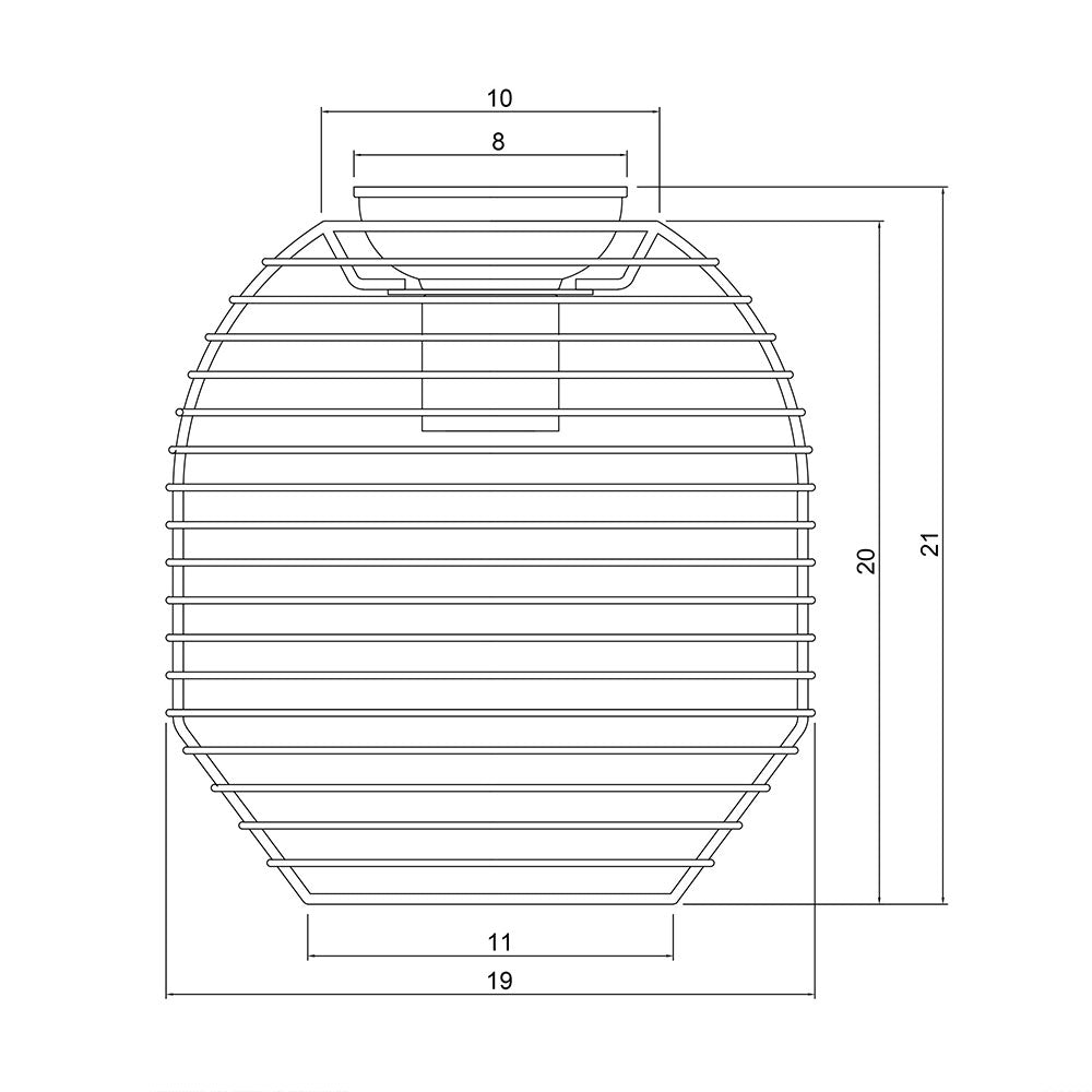 Eve.18 Metal Mesh DIY Shade Matt Black - OL2543BK