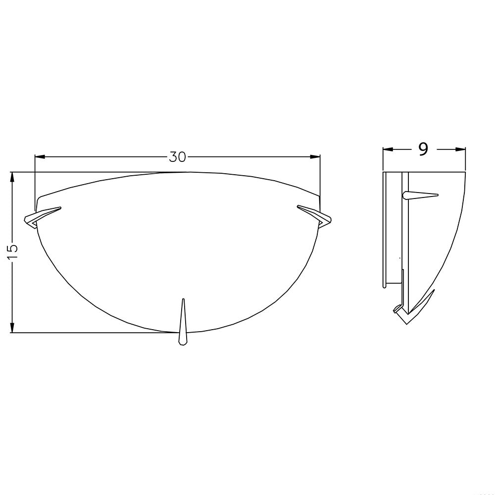 Claw Wall Light Chrome - OL44331CH