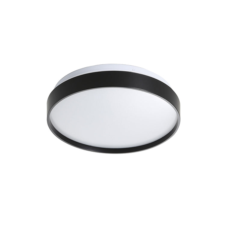 Leena.33 12W LED Dimmable Oyster Black / Tri-Colour - OL49781/33BK