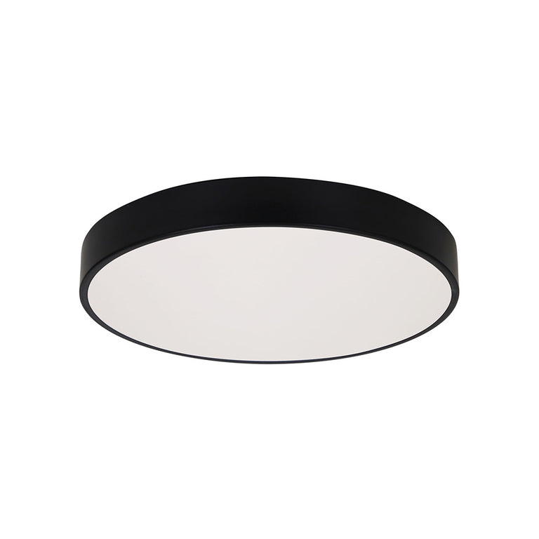 Orbis.40 24W LED Dimmable Surface Mounted Oyster Black / Tri-Colour - OL49861/40BK