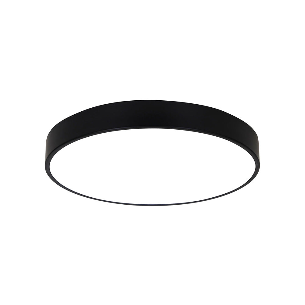Orbis.40 24W LED Dimmable Surface Mounted Oyster Black / Tri-Colour - OL49861/40BK