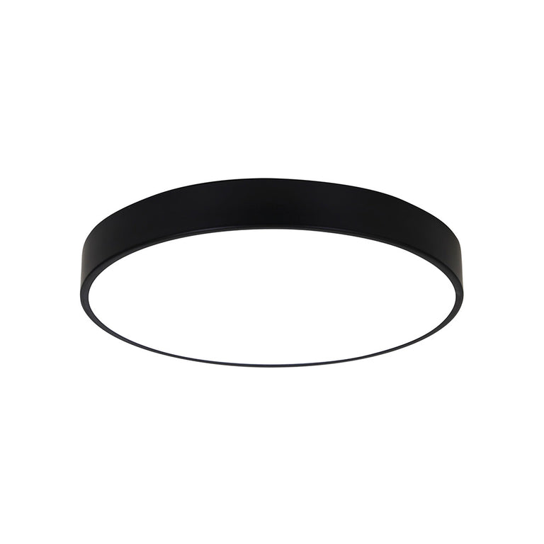 Orbis.40 24W LED Dimmable Surface Mounted Oyster Black / Tri-Colour - OL49861/40BK