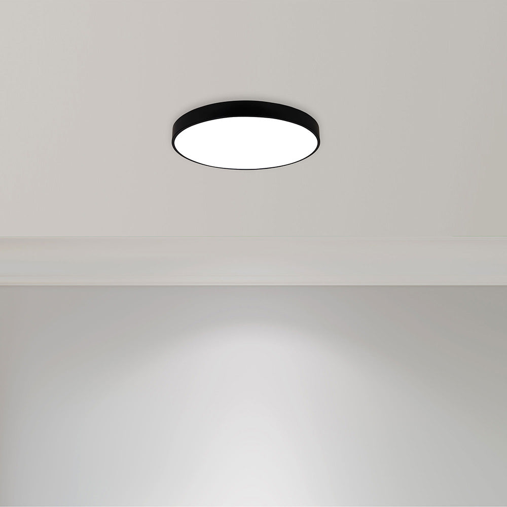 Orbis.50 30W LED Dimmable Surface Mounted Oyster Black / Tri-Colour - OL49861/50BK