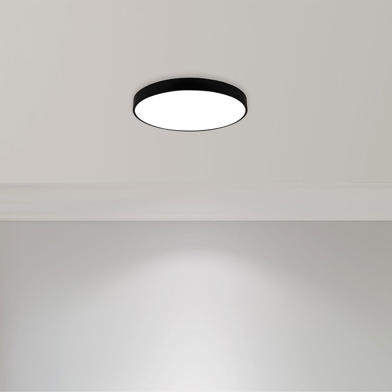 Orbis.50 30W LED Dimmable Surface Mounted Oyster Black / Tri-Colour - OL49861/50BK