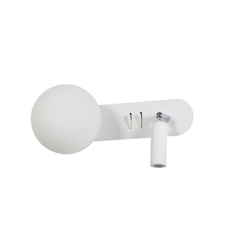 Harlow LED Bedhead Wall Light White - OL52215WH