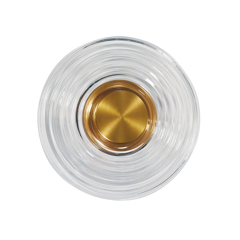 Cincin 8W LED Dimmable Wall Light Satin Brass / Tri-Colour - OL53325SB