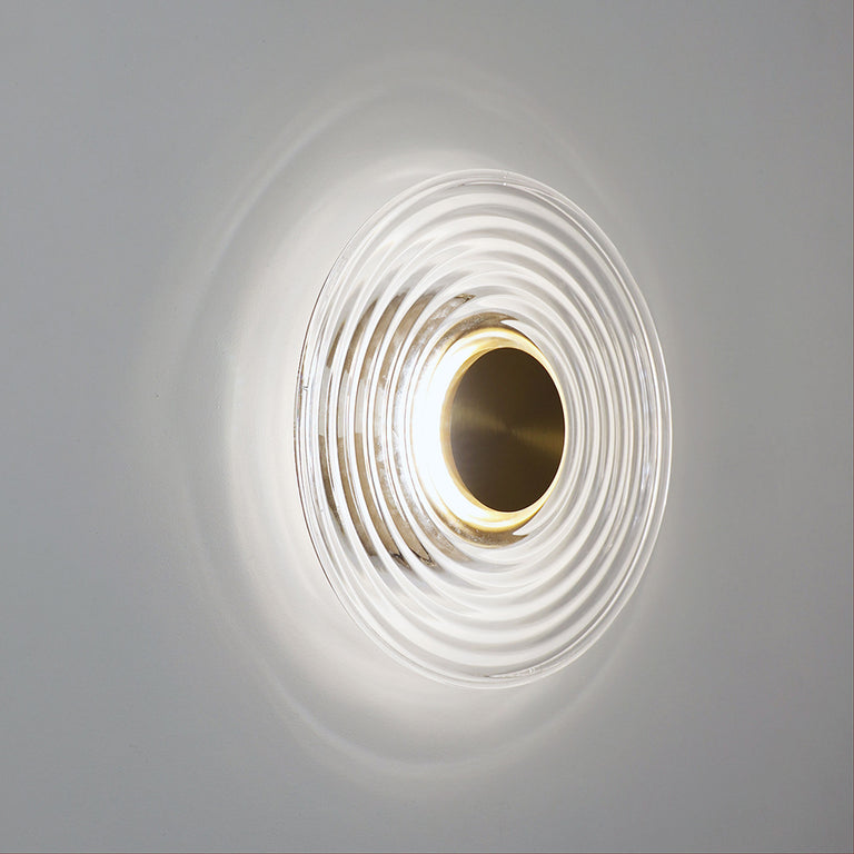 Cincin 8W LED Dimmable Wall Light Satin Brass / Tri-Colour - OL53325SB