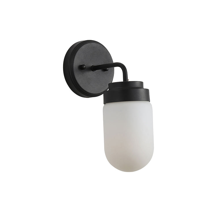 Dunburn Vanity Wall Light Black - OL54191BK