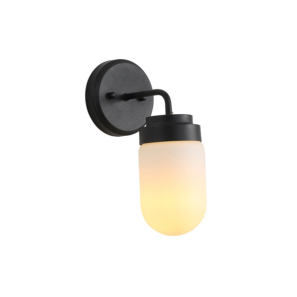 Dunburn Vanity Wall Light Black - OL54191BK