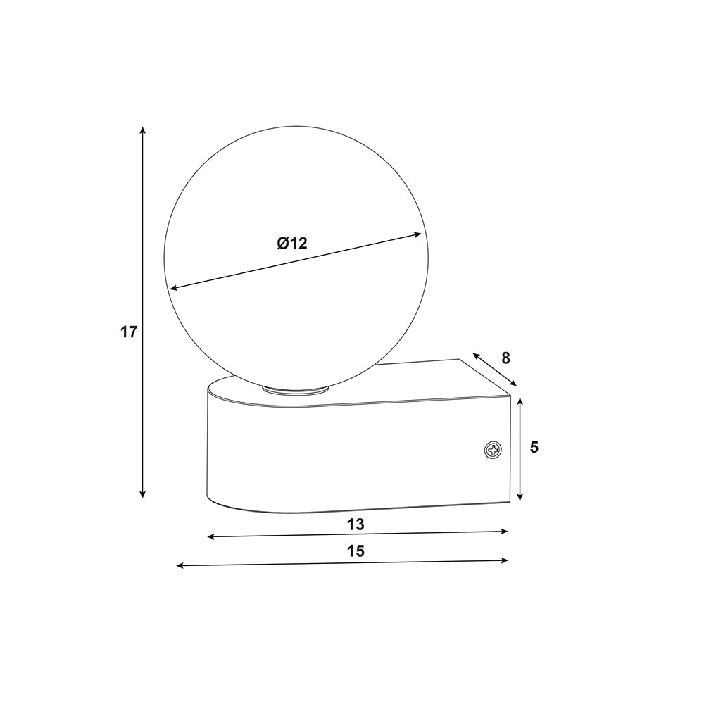 Minne Ledge Wall Light White IP44 - OL54251WH