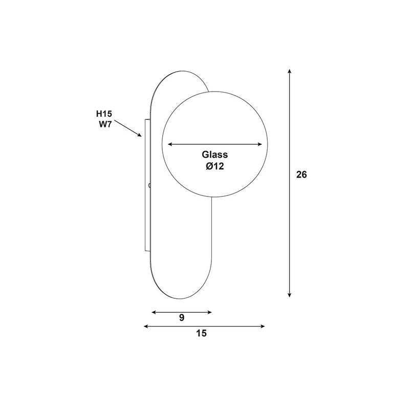 Ping 4W LED Wall Light Satin Brass - OL54271SB