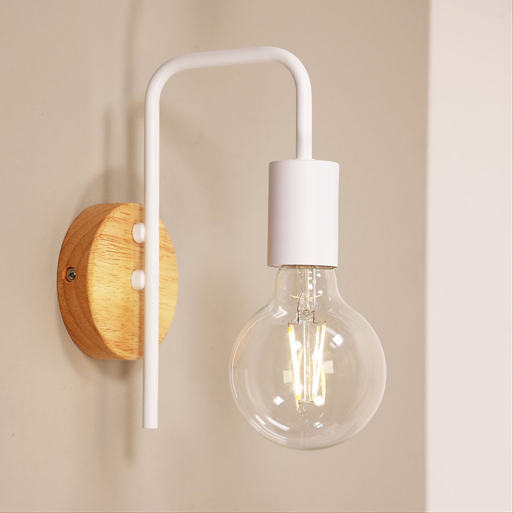Lane Real Timber Wall Light White - OL54310WH