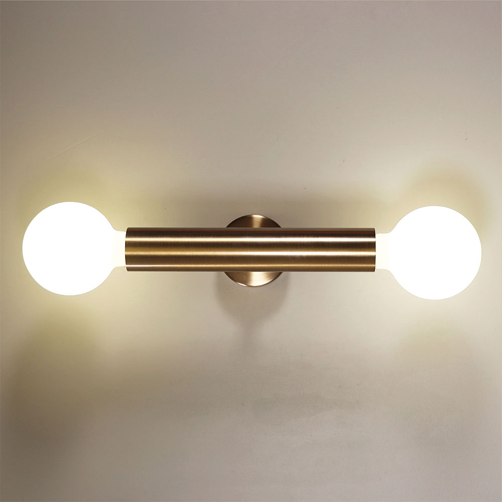 Toli Twin Wall Light Satin Brass - OL54402SB