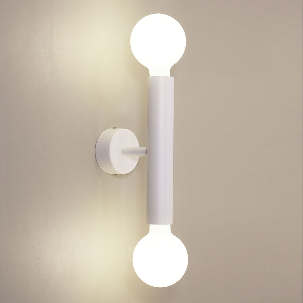 Toli Twin Wall Light White - OL54402WH