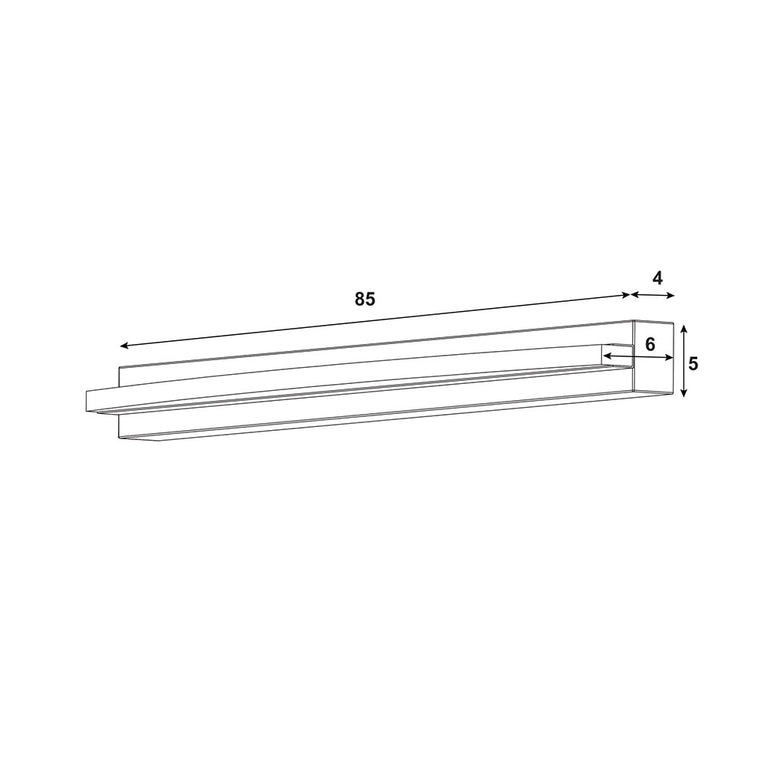 Gebo.85 24W LED 850mm Vanity Light White / Tri-Colour - OL54585WH