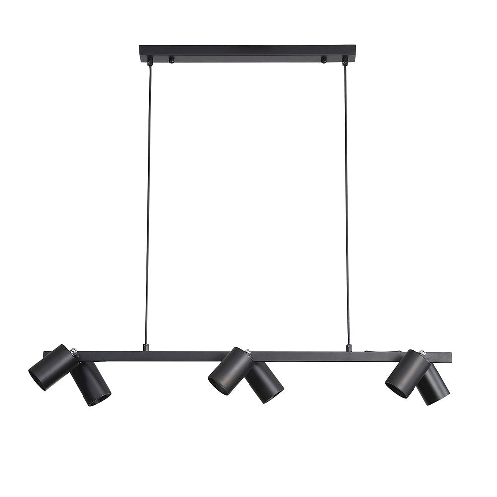Bridge 6 Light Pendant Black - OL56013/6BK