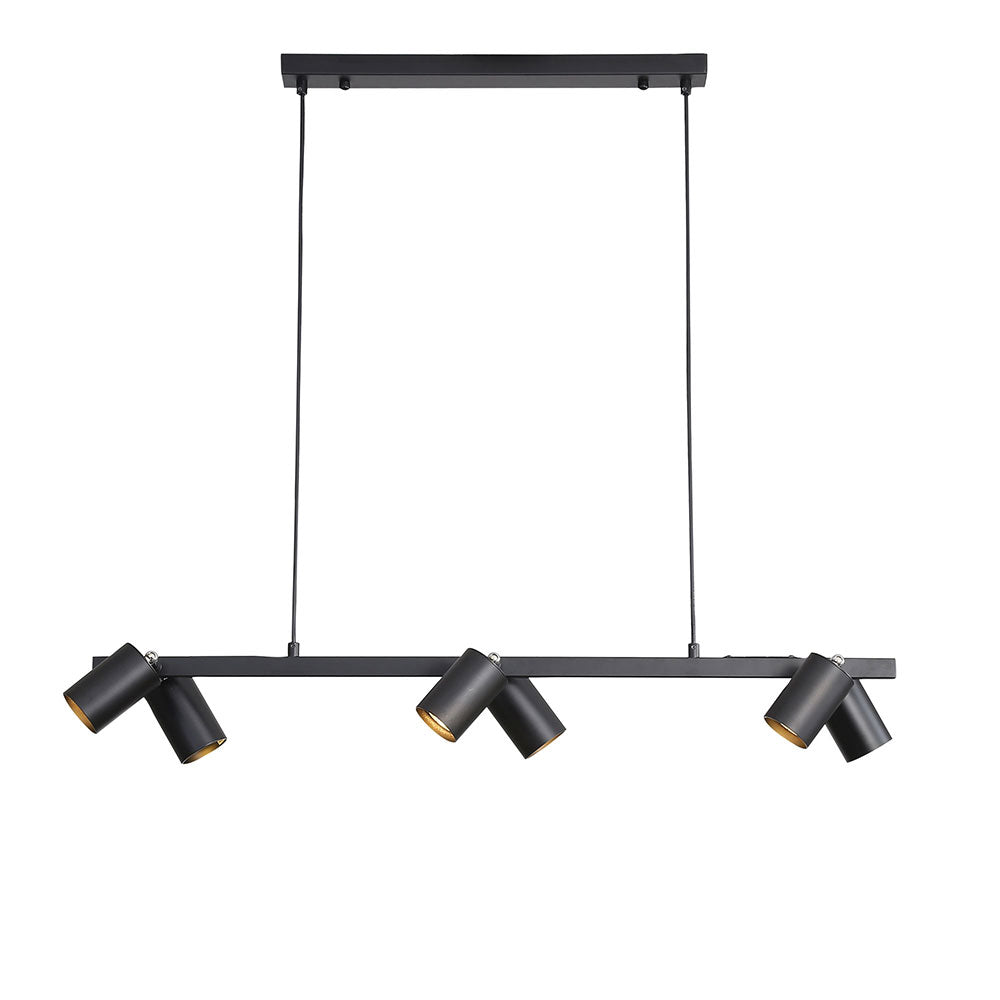 Bridge 6 Light Pendant Black - OL56013/6BK