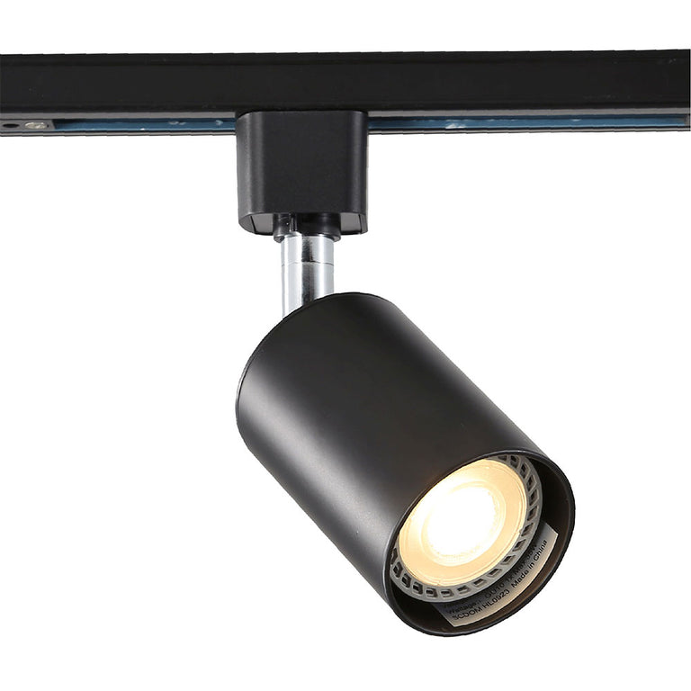 Bridge GU10 Adjustable Track Spotlight Black - OL56015BK