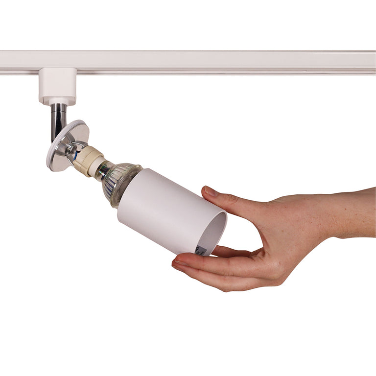 Bridge GU10 Adjustable Track Spotlight White - OL56015WH
