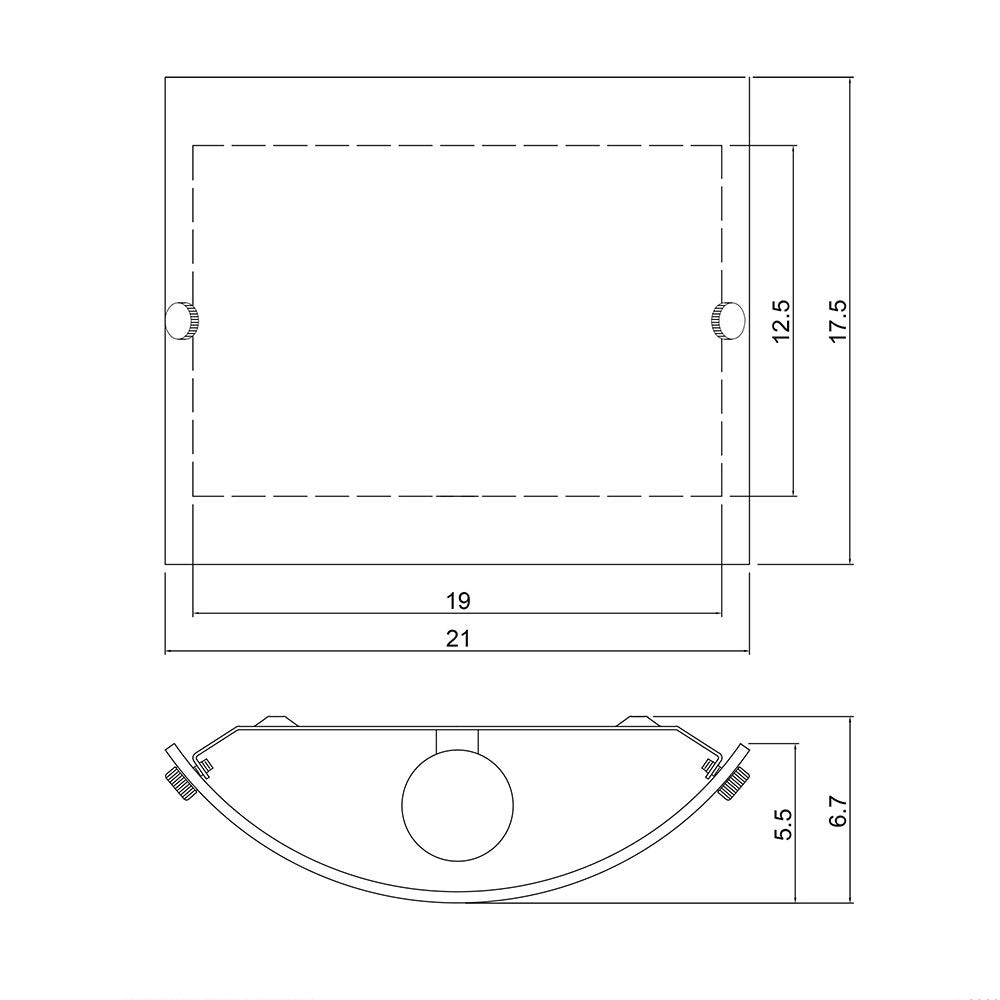 Duo.2 Frosted Glass Wall Light Chrome - OL57117CH