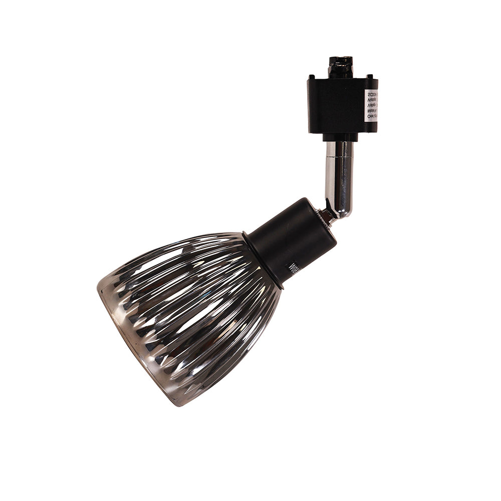 Alma Track Spot Smoked Glass Track Spot Black - OL57195BK