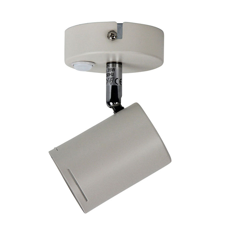 Baril 1 Light GU10 Adjustable Spotlight with Switch White - OL58613/1WH