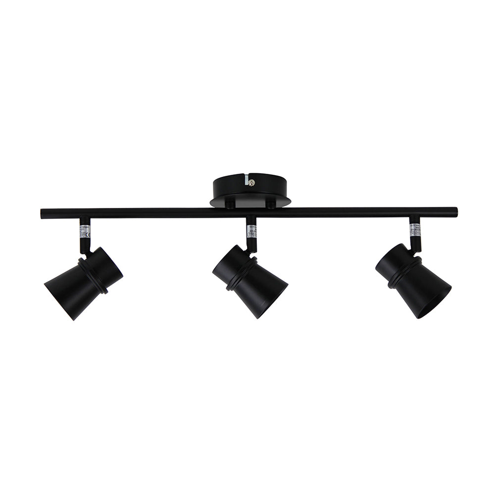 Yarra 3 Light GU10 Adjustable Spotlight Black - OL58811/3BK
