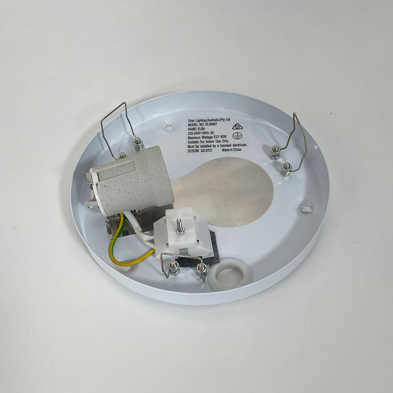 Elba Round Wall Light Opal - OL59407