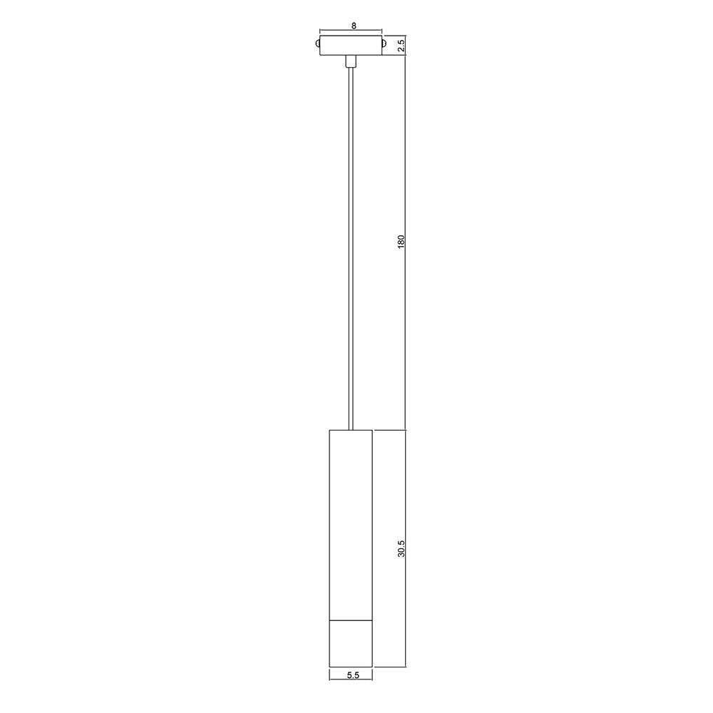 Tig Urban Retro Pendant Black - OL60175BK