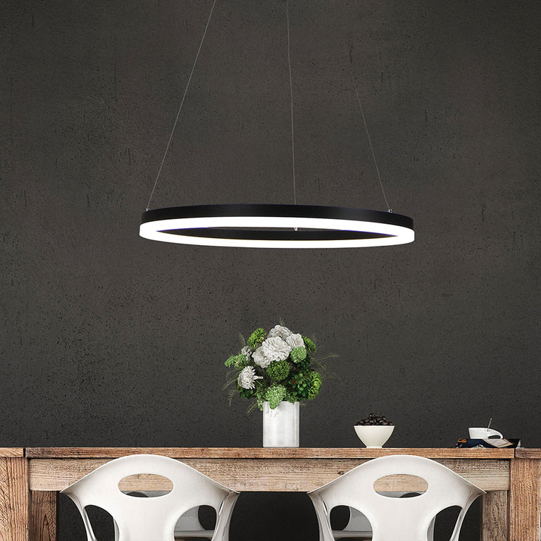 Cronus 24W LED Dimmable Pendant Black / Tri-Colour  - OL60634/60BK