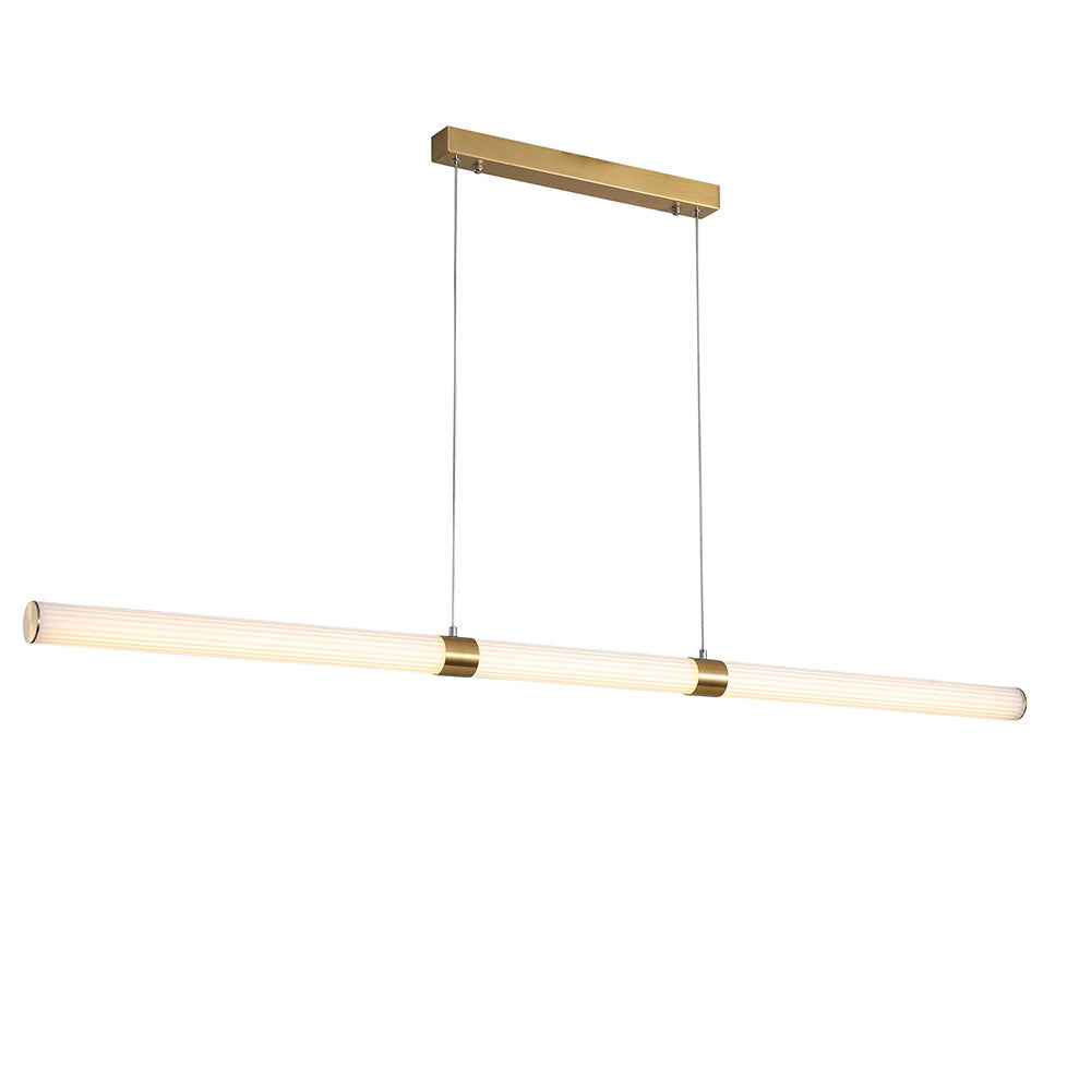 Maxwell.150 30W LED Dimmable Pendant Satin Brass / Tri-Colour - OL60670/150SB