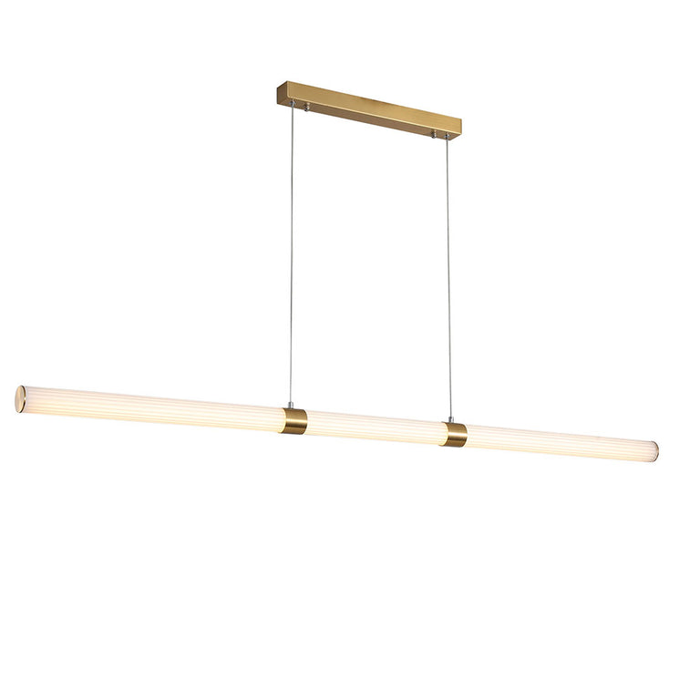 Maxwell.150 30W LED Dimmable Pendant Satin Brass / Tri-Colour - OL60670/150SB
