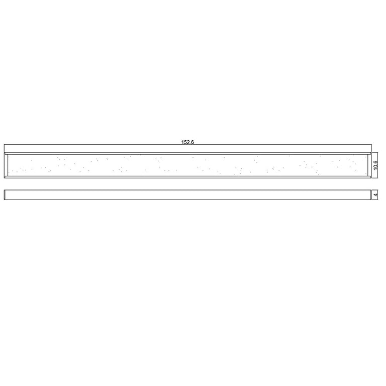 Vana.150 50W LED Batten Light Black / Tri-Colour - OL60778/1500BK