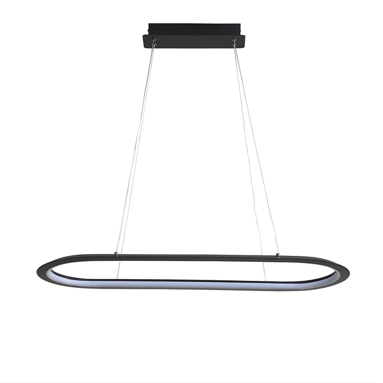 Ovale 38W Dimmable LED Pendant Black / Tri-Colour - OL60860/80BK