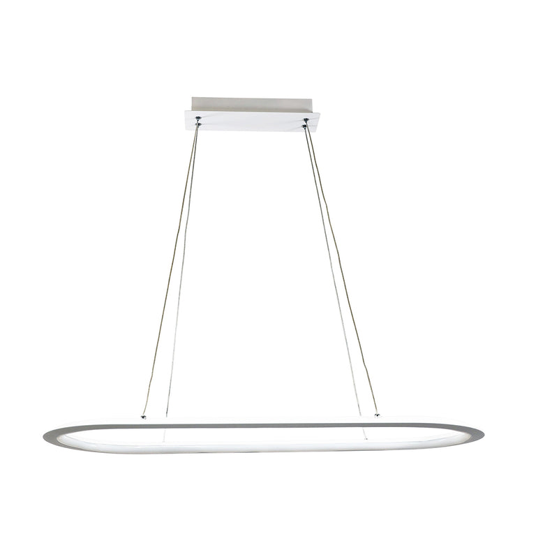 Ovale 38W Dimmable LED Pendant White / Tri-Colour - OL60860/80WH