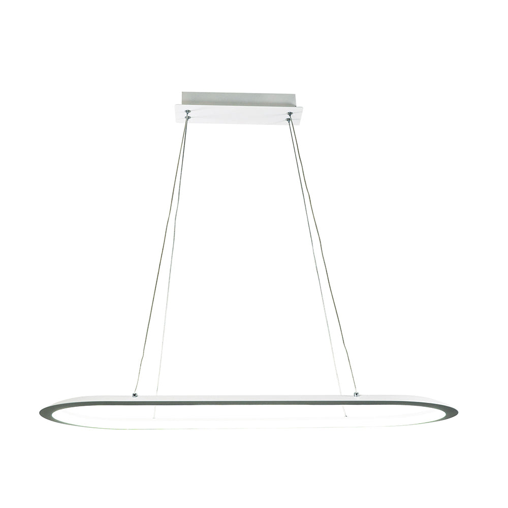 Ovale 38W Dimmable LED Pendant White / Tri-Colour - OL60860/80WH