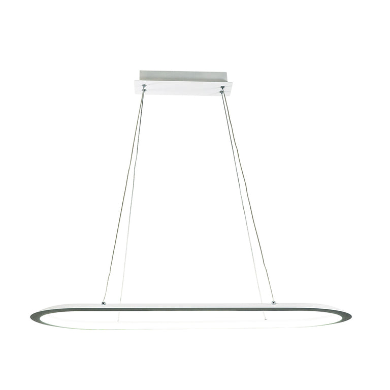 Ovale 38W Dimmable LED Pendant White / Tri-Colour - OL60860/80WH