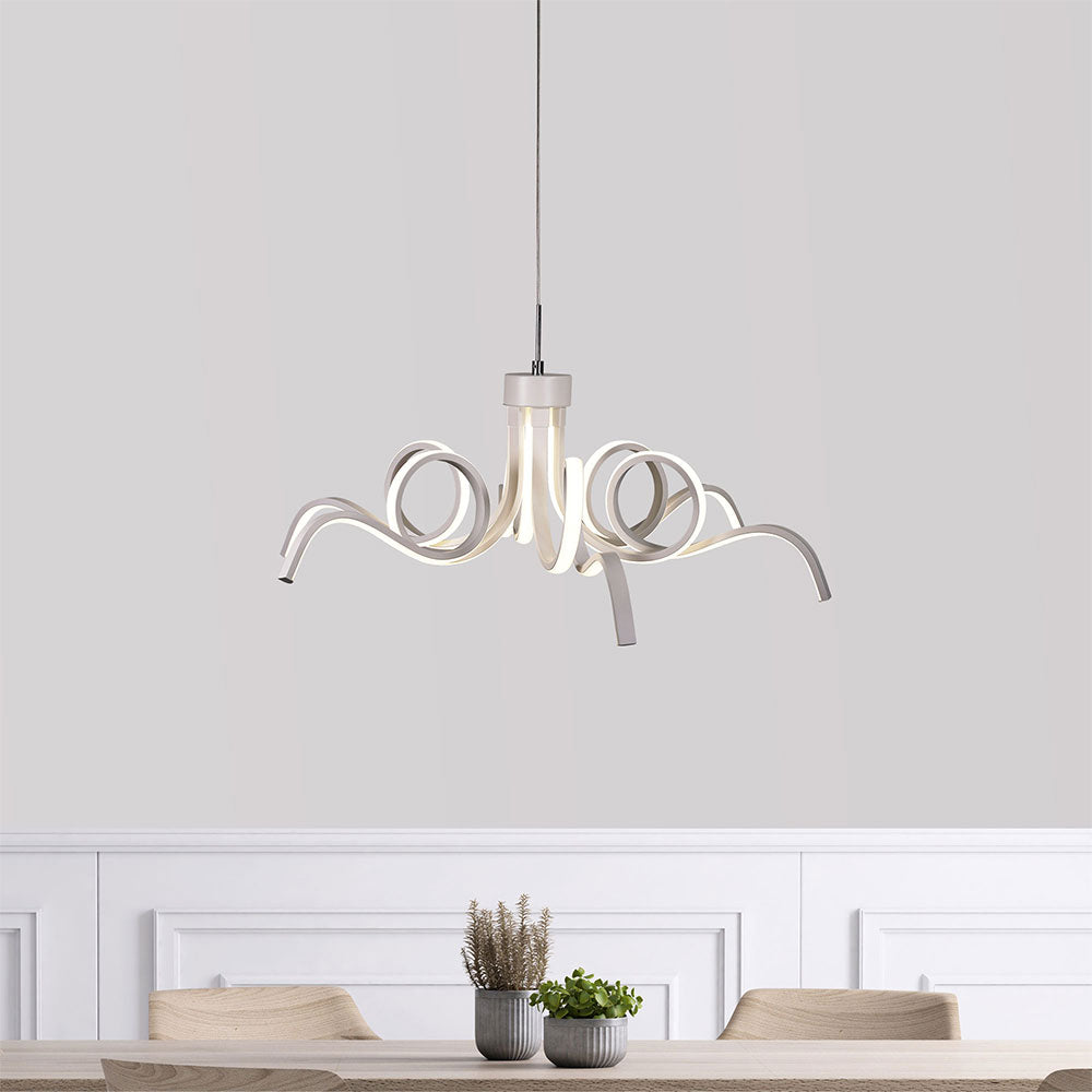 Noodle.70 42W LED Pendant White / Tri-Colour - OL60973/70WH