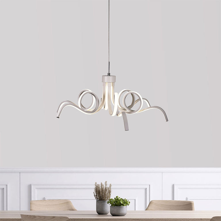 Noodle.70 42W LED Pendant White / Tri-Colour - OL60973/70WH