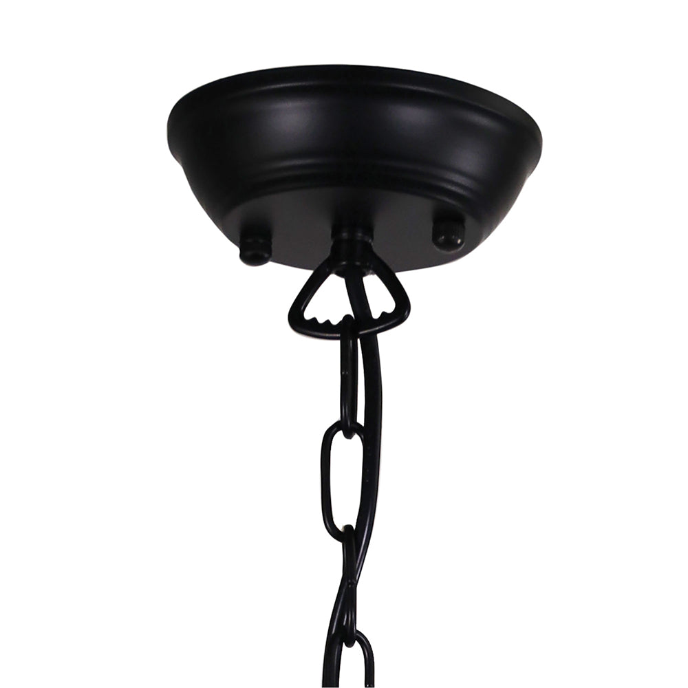 Maison 27 Retro 1 Light Halophane Amber Glass Pendant - OL62255/27AM