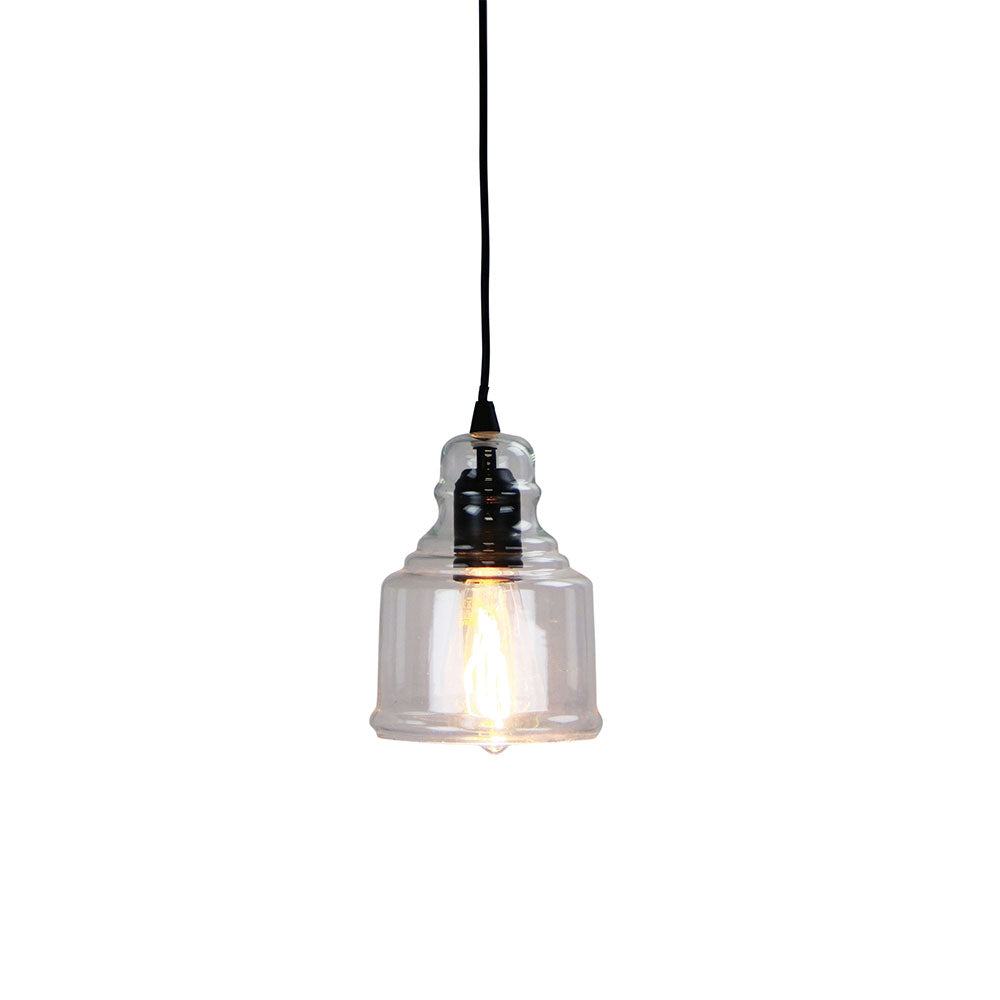 Auburn.2 1 Light Pendant Matt Black - OL63612BK