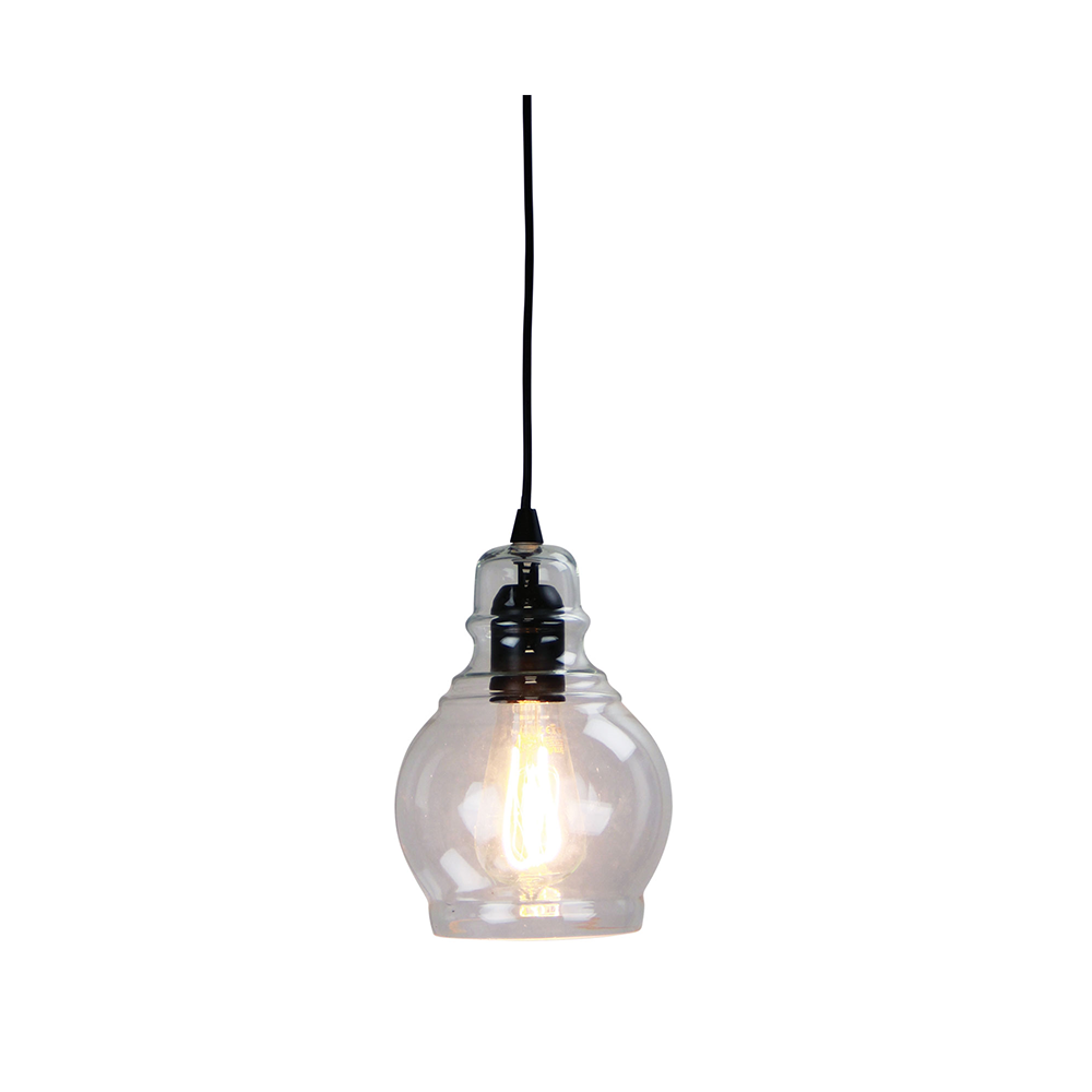 Auburn.3 1 Light Pendant Matt Black - OL63613BK