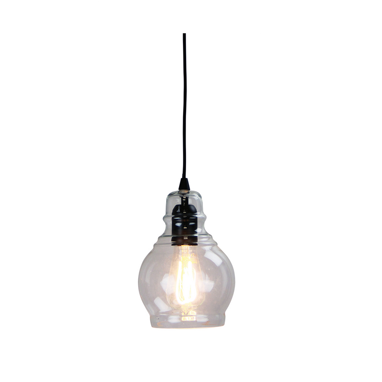 Auburn.3 1 Light Pendant Matt Black - OL63613BK