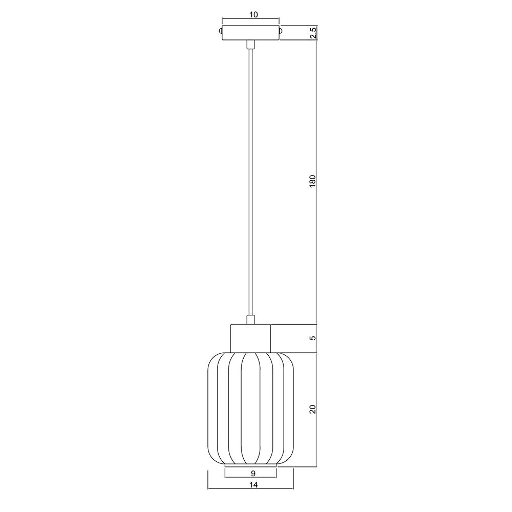Miller.130 Single Pendant Clear - OL63705/13CL
