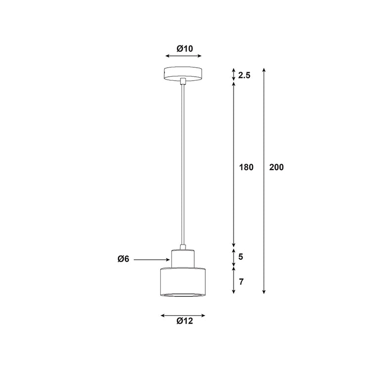 Tibur.120 Travertine and Wood Pendant - OL64752